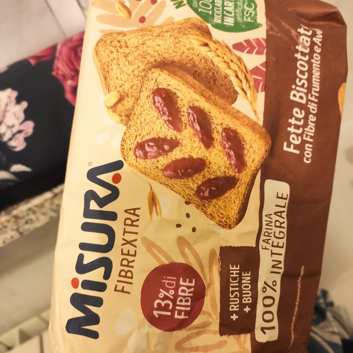 photo of Misura Fette biscottate con fibre Di Frumento E Avena shared by @lauretta86 on  11 Dec 2021 - review