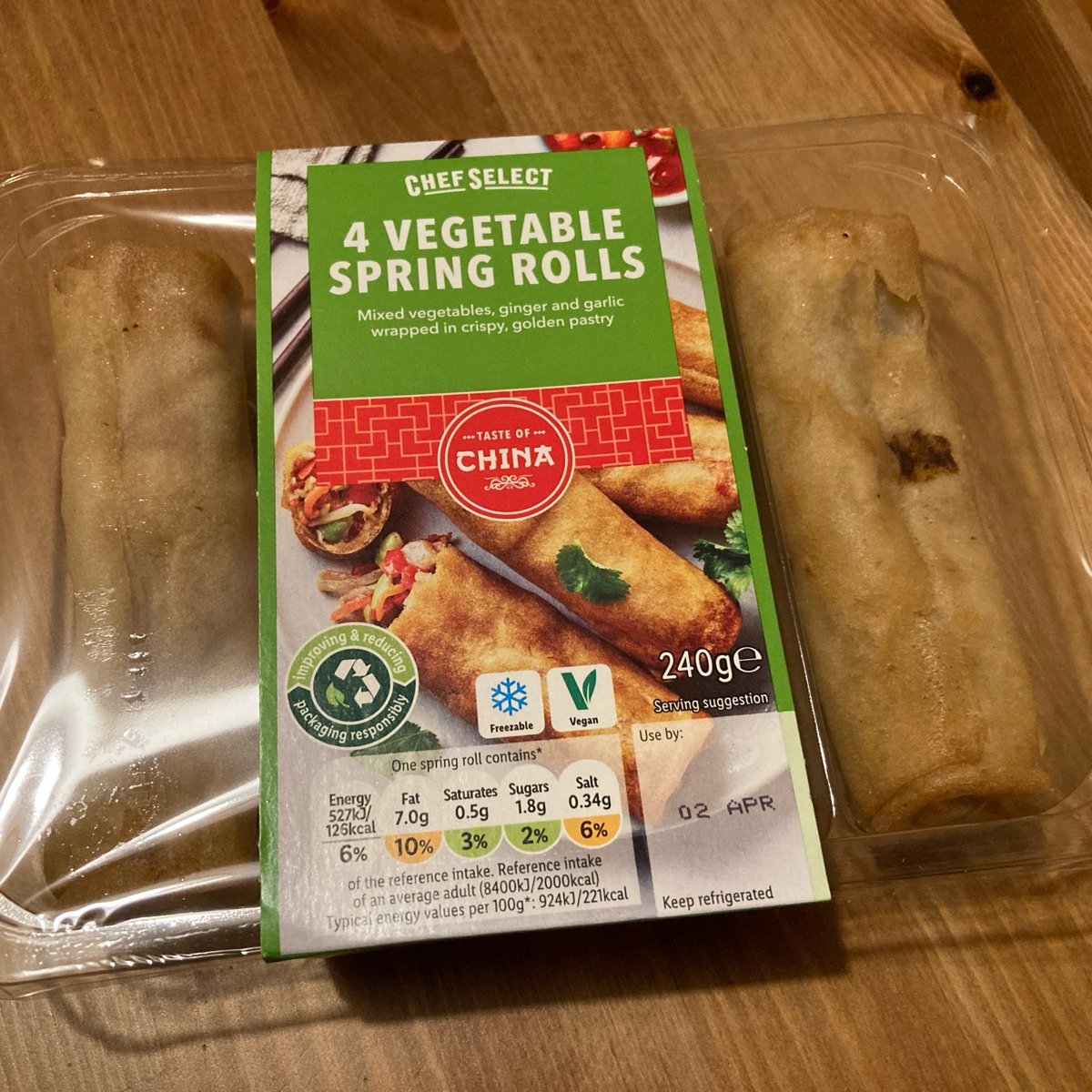 Chef Select Vegetable spring rolls Review | abillion