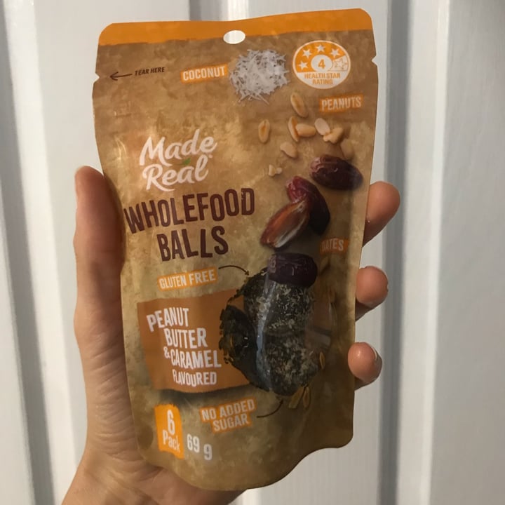 photo of Made Real Peanut Caramel Wholefood Balls shared by @smarti on  24 May 2022 - review