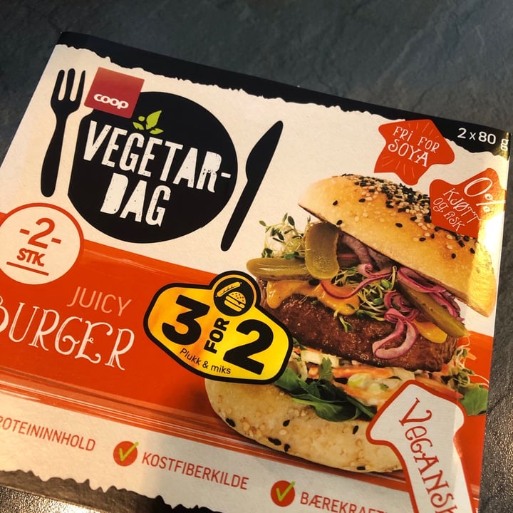 photo of Vegetardag Coop Juicy Burger shared by @jannicke on  17 Dec 2020 - review