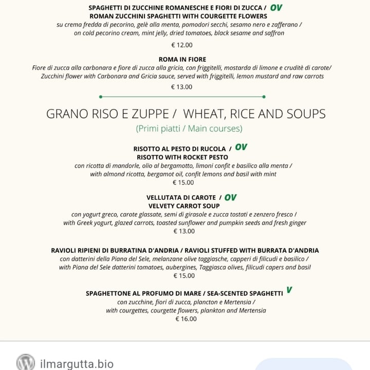 photo of The Margutta veggy food & art spaghettone al profumo di mare shared by @sputnjk on  18 Jul 2021 - review