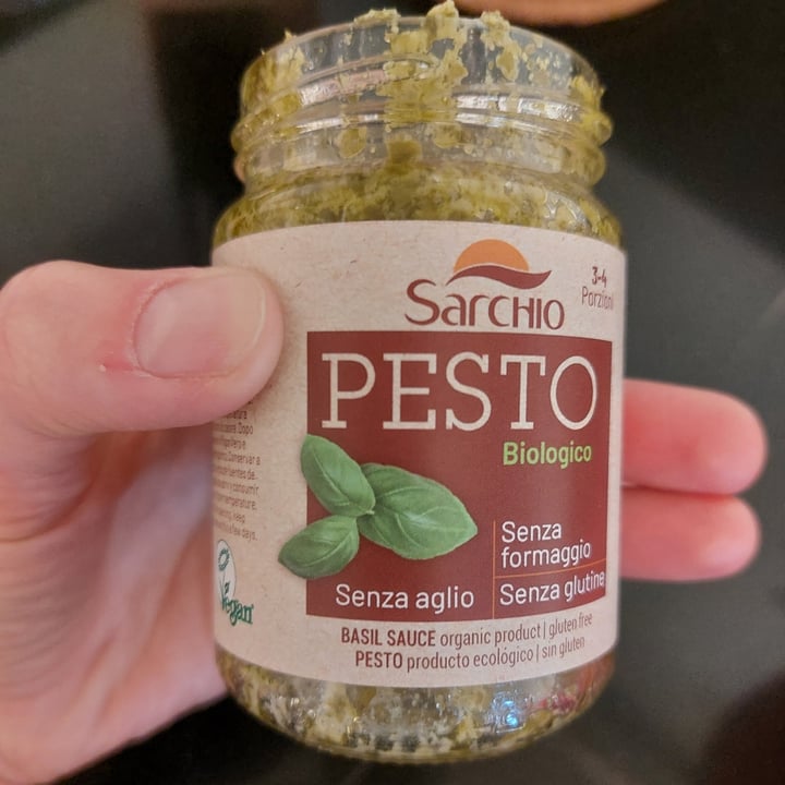 photo of Sarchio pesto biologico senza formaggio semza aglio senza glutine shared by @gemmaviva on  02 Apr 2022 - review