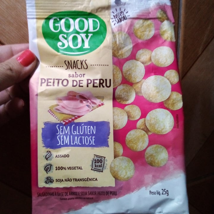 photo of Good Soy salgadinho sabor peito de peru shared by @lujoya on  03 May 2022 - review