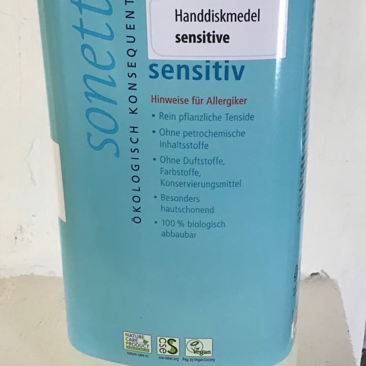 photo of Sonett Dishwashing Liquid sensitive shared by @snobolino on  19 Jun 2021 - review