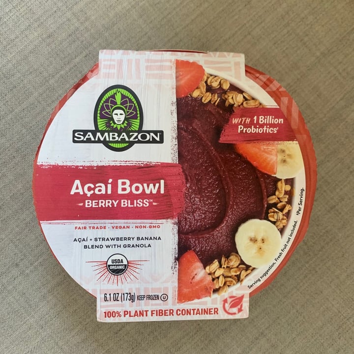 photo of Sambazon Berry Bliss Açai Bowl shared by @hereforareason on  13 May 2021 - review