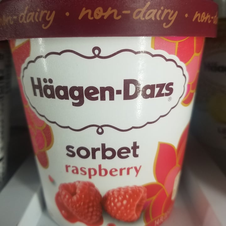 photo of Häagen-Dazs Raspberry Sorbet shared by @veganbylucianabene on  09 May 2022 - review