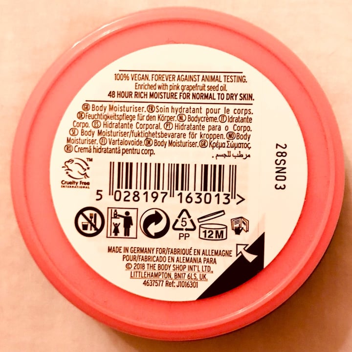 review photo of The Body Shop Body Butter - Grapefruit shared by @anasofiachi on 04 Sep 2021 - review