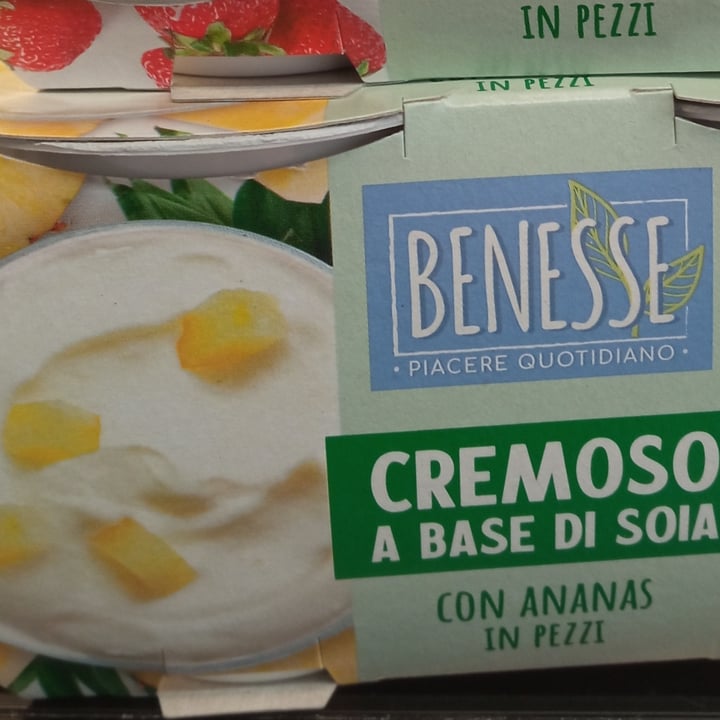photo of Benèsse Cremoso a base di soia con pezzi di ananas shared by @stefuzza80 on  07 Apr 2022 - review