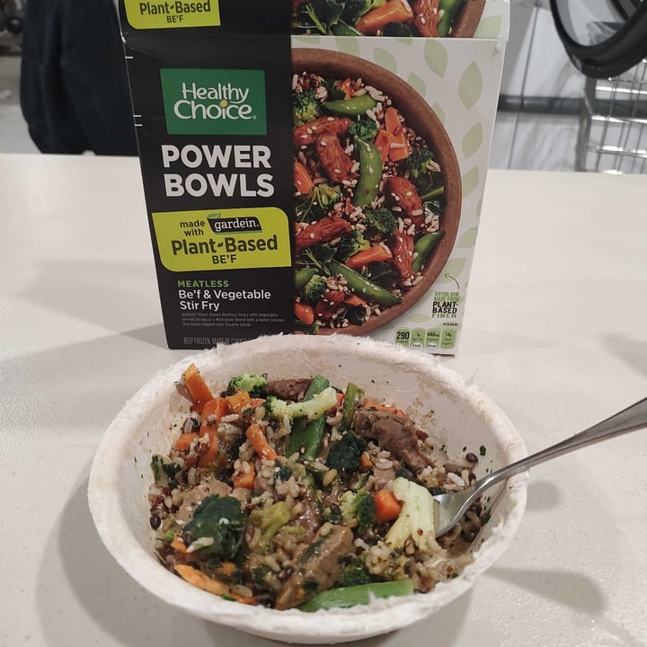 photo of Healthy Choice Power Bowls Be'f & Vegetable Stir Fry shared by @patriciaisaacs1997 on  02 May 2022 - review