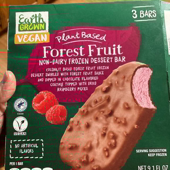 review photo of Earth Grown Forest Fruit Non-dairy Bar shared by @jlnomeatplease on 14 May 2022 - review