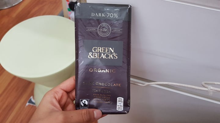 photo of Green & Black's Organic 70% Cocoa Dark Chocolate shared by @dahuq95 on  02 Jan 2020 - review