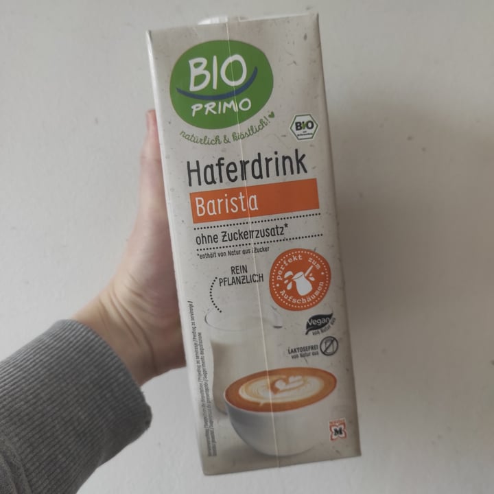 photo of BIO primo Haferdrink Barista shared by @vegg on  20 Mar 2022 - review