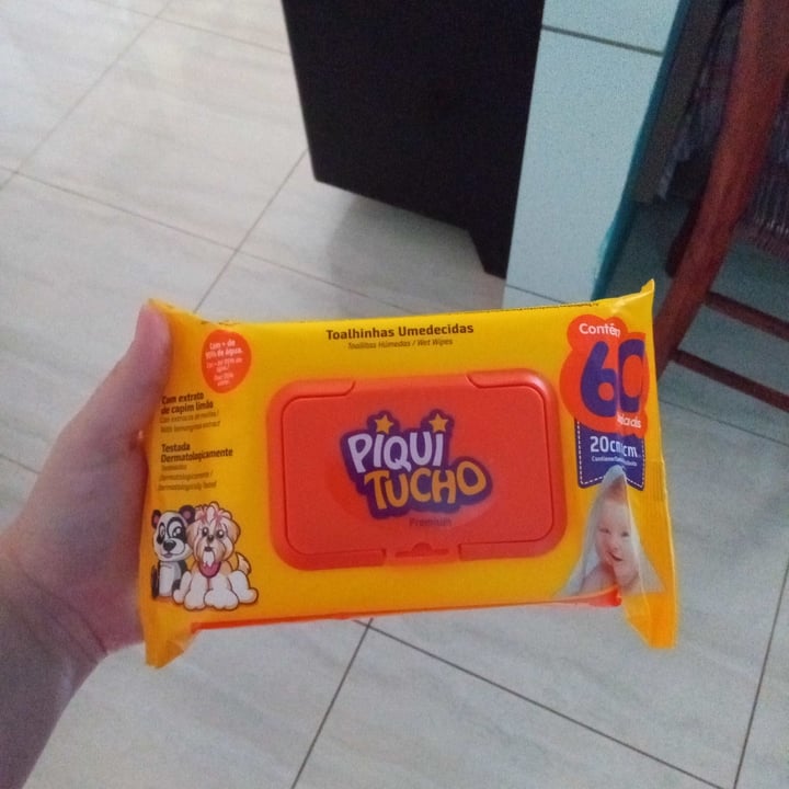 review photo of piqui tucho lenços umedecidos shared by @veganis on 14 Nov 2022 - review