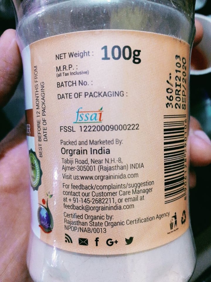 photo of Organic Trend Indian Ginseng (Ashwagandha Powder) shared by @drupasanadatta on  03 Nov 2020 - review
