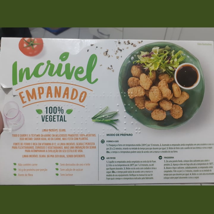 review photo of Incrível - Seara Empanado de Frango shared by @luizagalv on 22 Oct 2021 - review