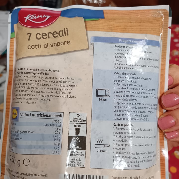 photo of Kania 7 cereali cotti a vapore shared by @arielasalcini on  28 Oct 2022 - review