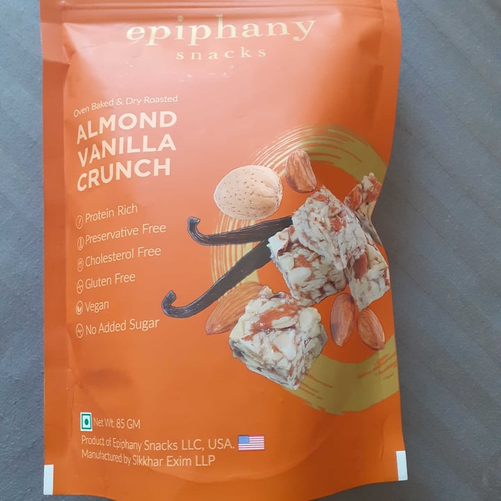 photo of Epiphany Almond vanilla crunch shared by @thevegangaldiya on  08 Dec 2020 - review