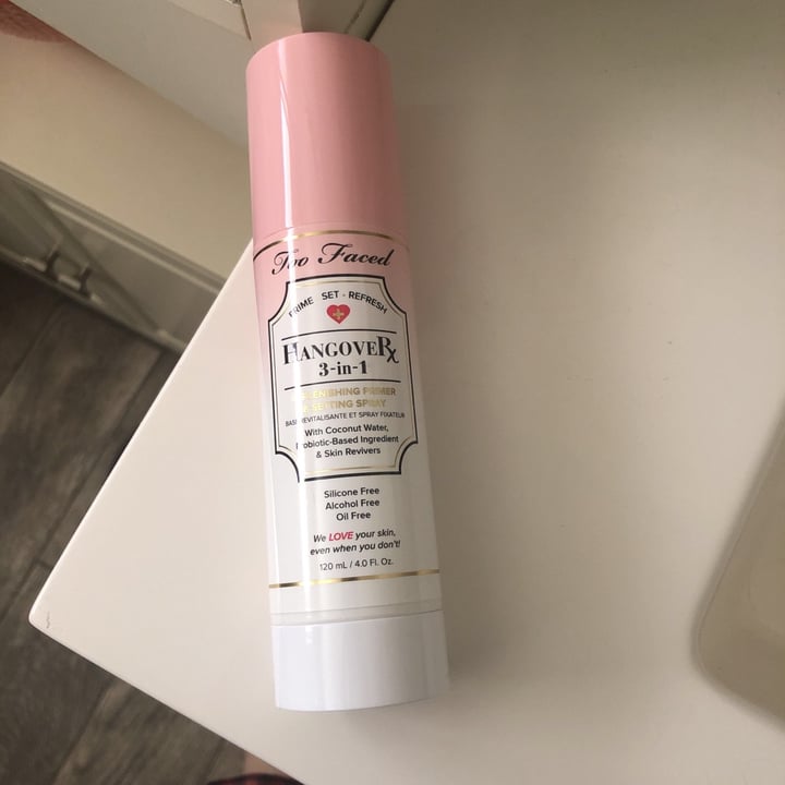 review photo of Too Faced Hangover 3-in-1 Replenishing Primer & Setting Spray shared by @b4sence2000 on 01 Jun 2020 - review