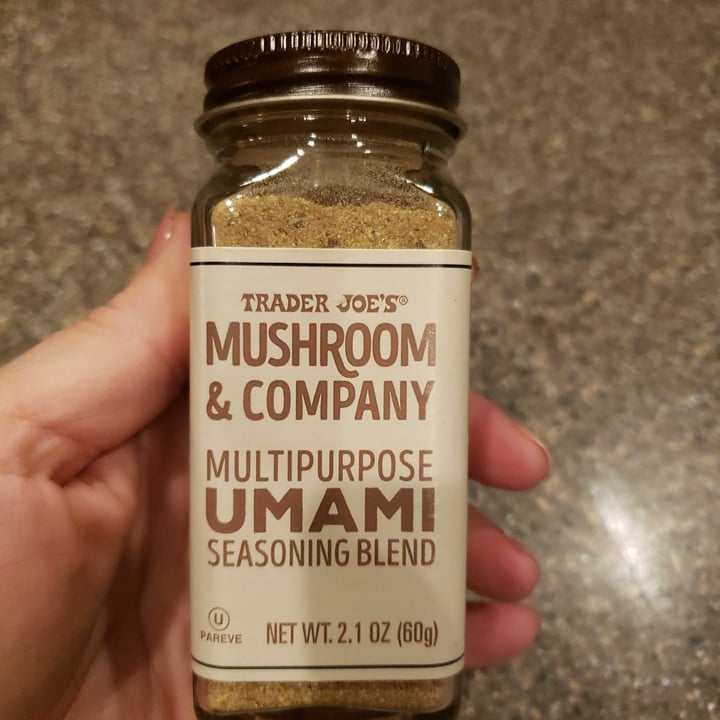 photo of Trader Joe's Mushroom & Company Multipurpose Umami Seasoning Blend shared by @veganess2020 on  18 Nov 2020 - review