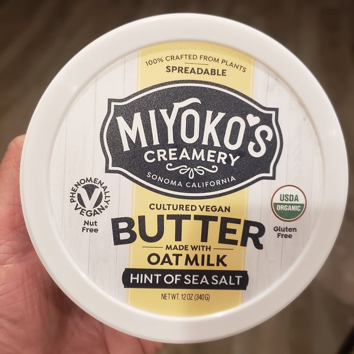 photo of Miyoko's Creamery Cultured Vegan Butter Made With Oat Milk Hint of Sea Salt shared by @ambularfortheanimals on  19 May 2020 - review