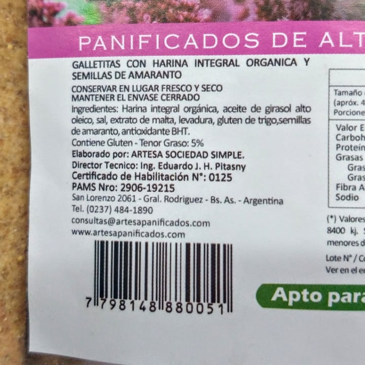 photo of Artesa Palitos Con Amaranto shared by @ma-ga on  16 Aug 2020 - review