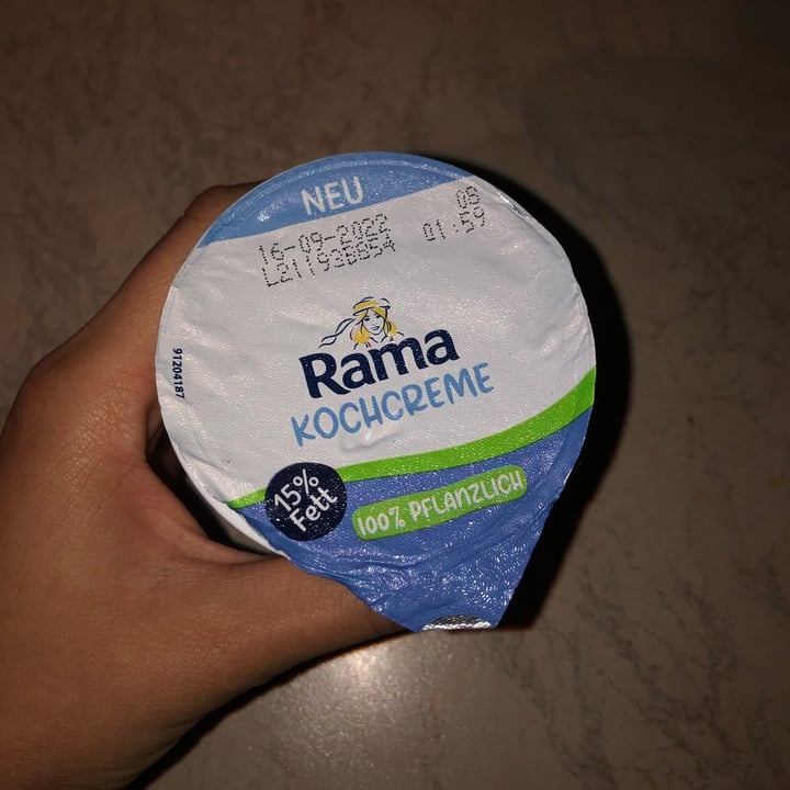 review photo of Rama Rama Kochcreme shared by @sarahmv on 03 Oct 2022 - review