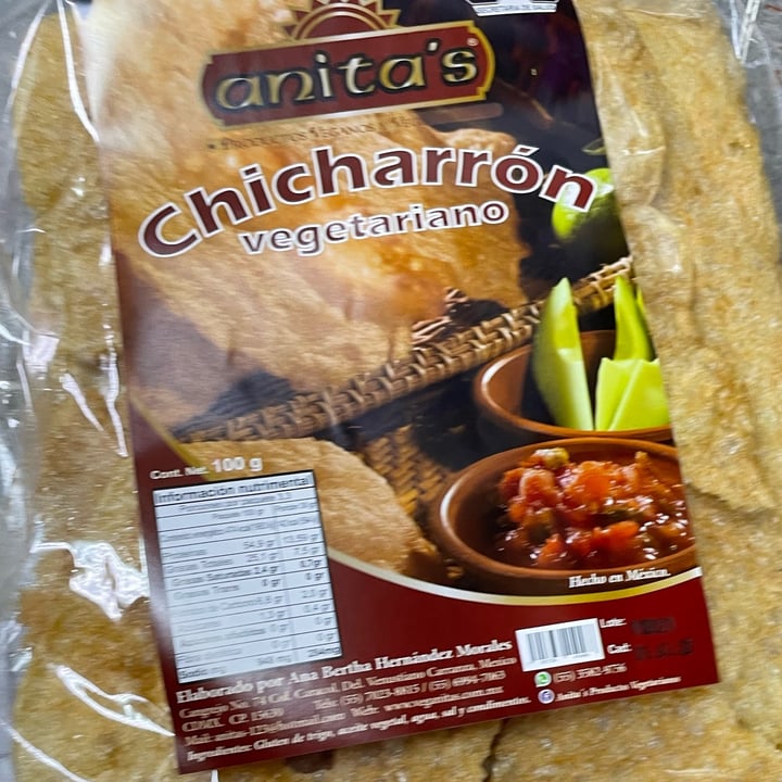 photo of Anita's Chicharrón shared by @veggievegaan on  27 Jun 2022 - review