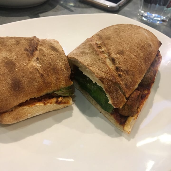 photo of Caffè Nero Vegan Meatball Panini shared by @meganlindsay on  11 Jan 2020 - review