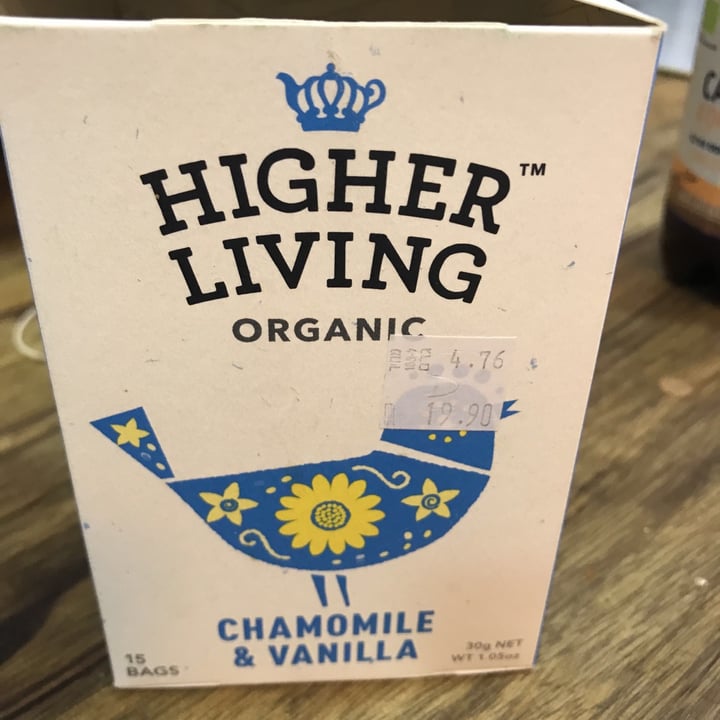 photo of Higher Living Camomile Vanilla Tea shared by @forevervegan on  21 May 2020 - review