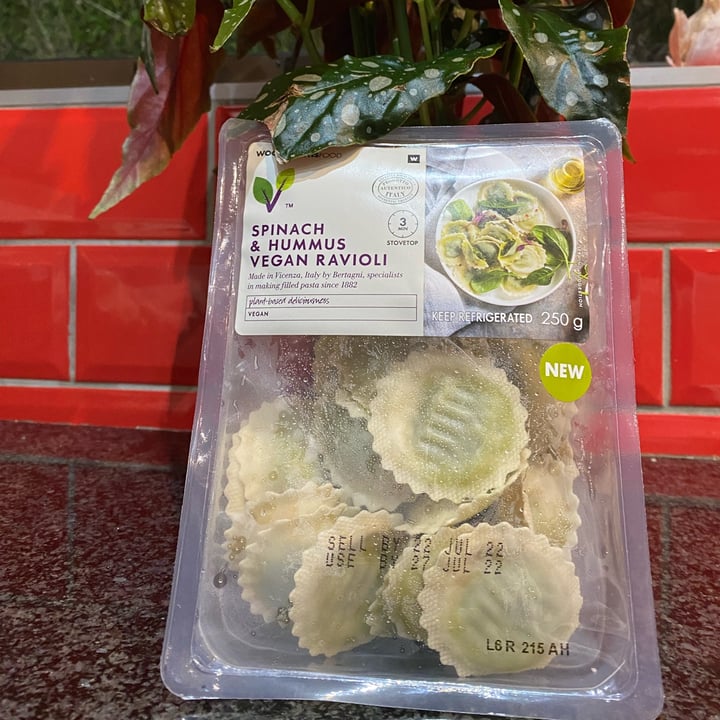 photo of Woolworths Food Spinach And Hummus Ravioli shared by @sugarfreesammy on  20 Jul 2022 - review