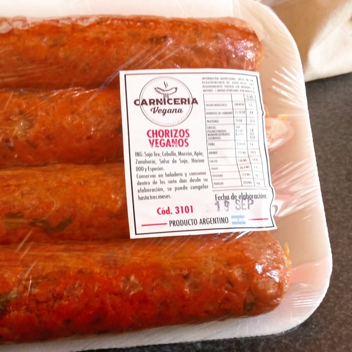 photo of Carnicería vegana Chorizos shared by @mikamaiden on  22 Sep 2020 - review