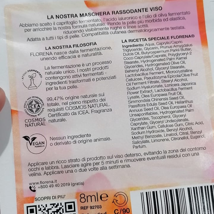 photo of Florena Fermented Skincare Maschera rassodante viso shared by @zaka on  14 Feb 2022 - review