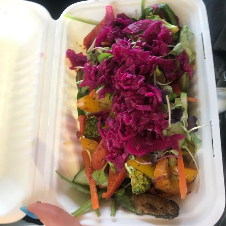 review photo of Blended Health Cafe & Catering Roast Veg Salad shared by @hannahaltmann on 09 Jul 2021 - review