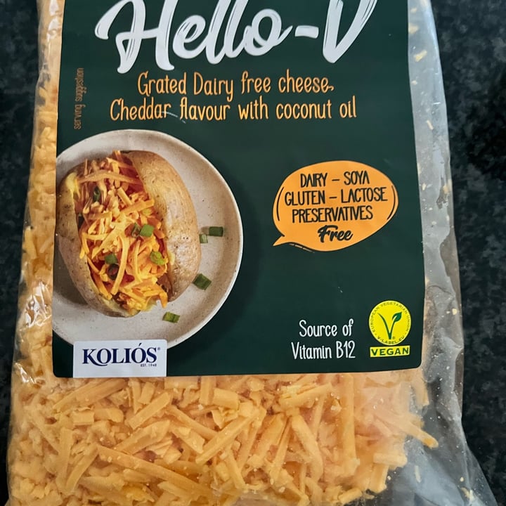 photo of Hello-V Grated dairy Free Cheese Cheddar shared by @kerrbear on  07 Oct 2022 - review