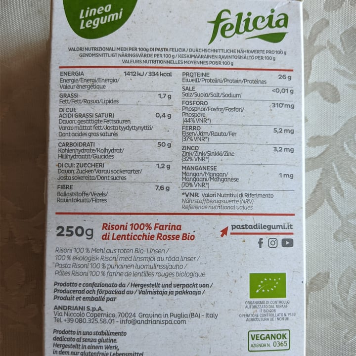 review photo of Felicia Risoni lenticchie rosse shared by @aprilasmyname on 15 Apr 2022 - review