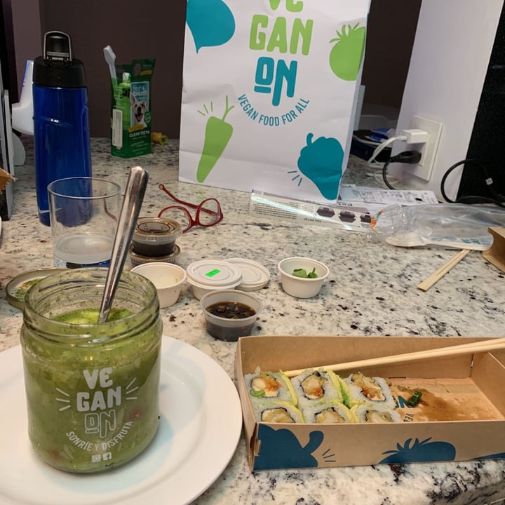 photo of Vegan On Polanco (Delivery) Aguachile de Palmito y sushi “Yes aguacate” shared by @cit on  15 Mar 2021 - review