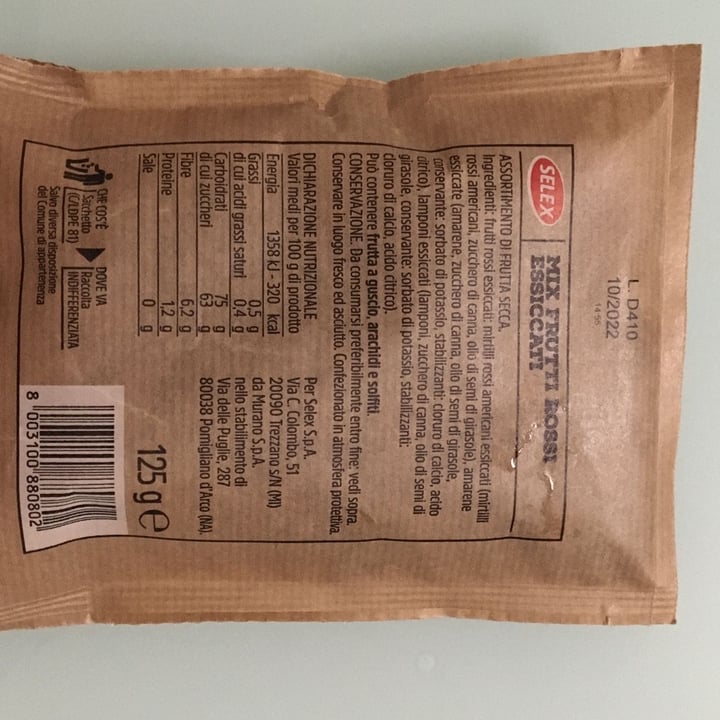 review photo of Selex Mix frutti rossi essiccati shared by @doris118 on 17 Mar 2022 - review