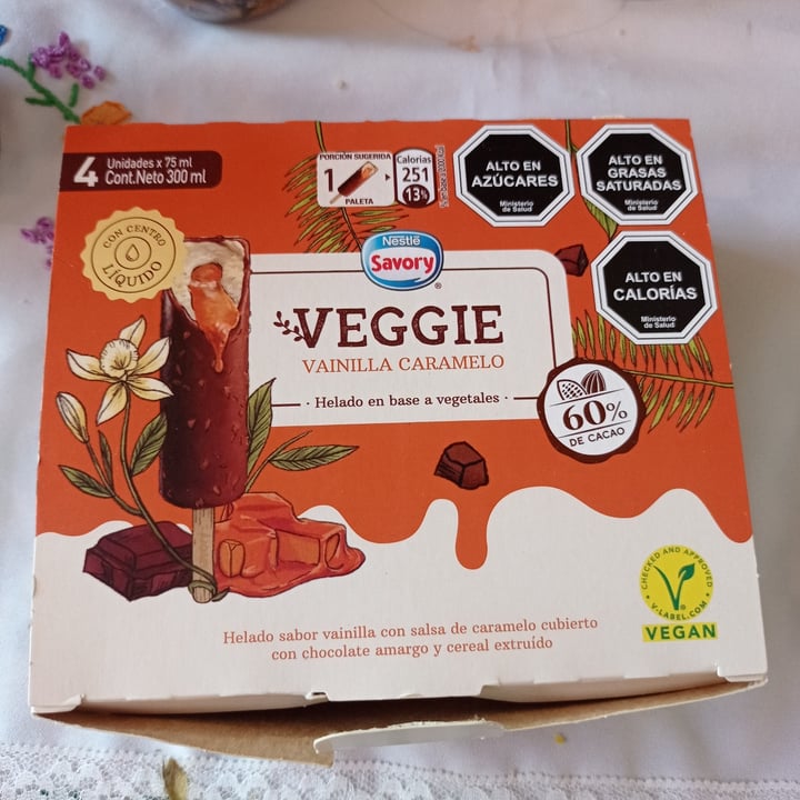 photo of Savory Helado Savory Veggie Vainilla Caramelo Pack 4 Unidades shared by @elizabetho on  09 Jan 2022 - review