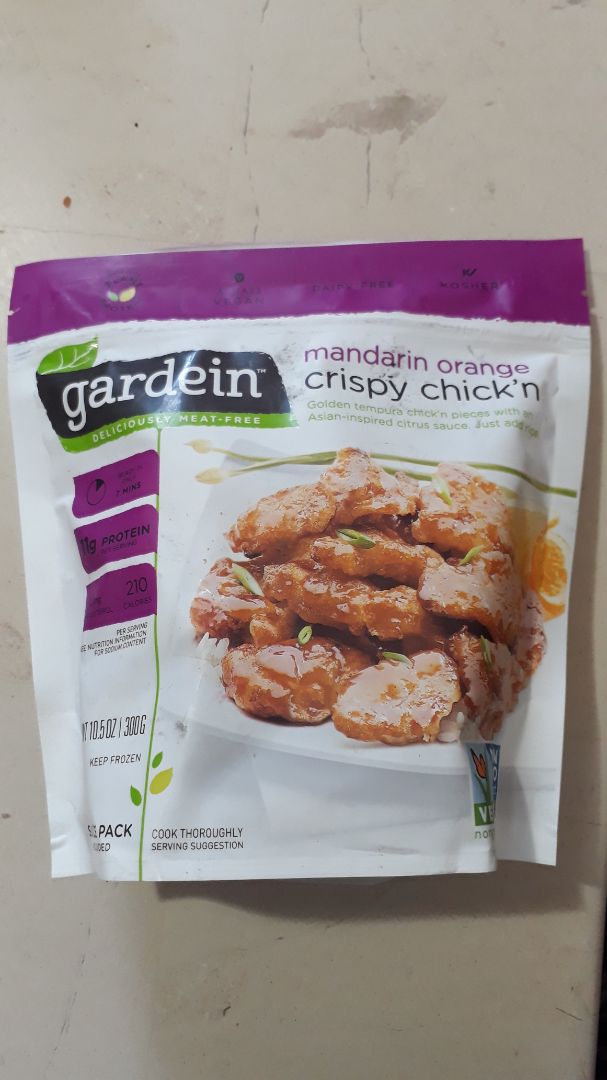 photo of Gardein Mandarin Orange Crispy Chick’n shared by @danyhorn on  18 Dec 2019 - review