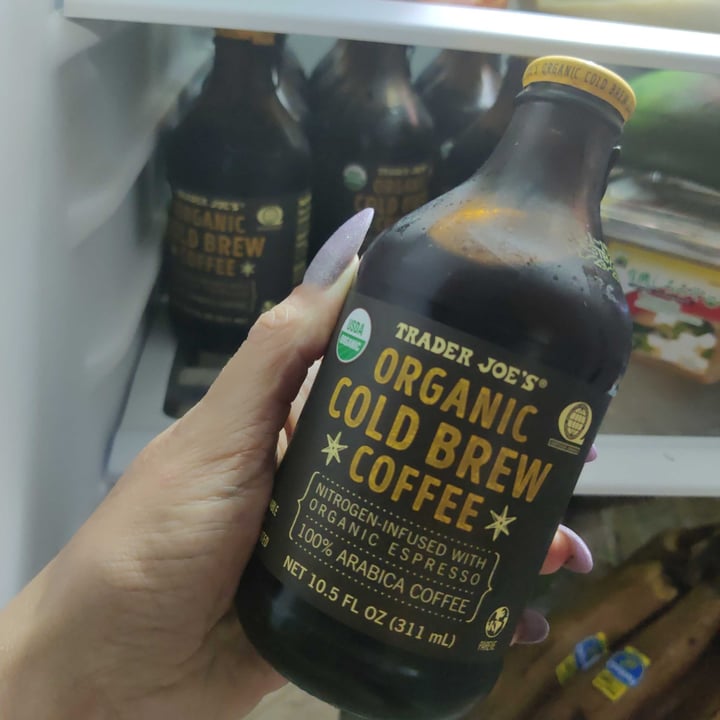 photo of Trader Joe's Organic Cold Brew Coffee, Nitro Infused shared by @pigeonsformiles on  12 Jul 2021 - review