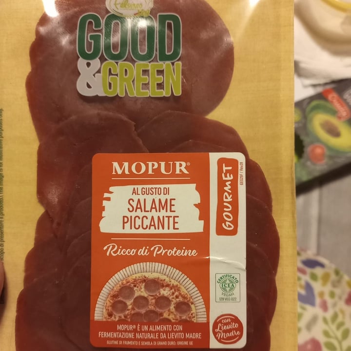 photo of Good & Green Affettato di mopur al gusto di salame piccante shared by @nkappa on  25 Sep 2022 - review