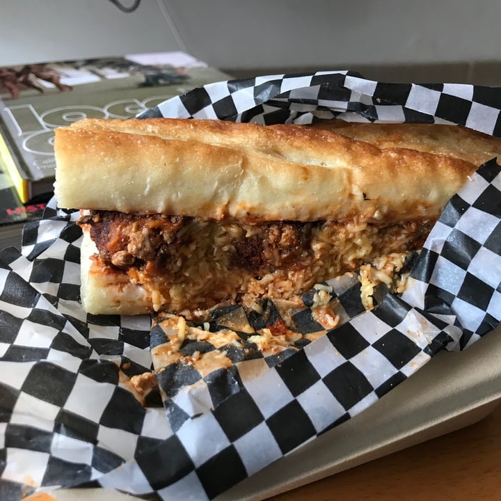 review photo of Cafe Leon Interior 6 Local 3 Paseo Del Faro Sandwich de Albóndigas con salsa napolitana shared by @saharaxfade on 05 Jul 2020 - review