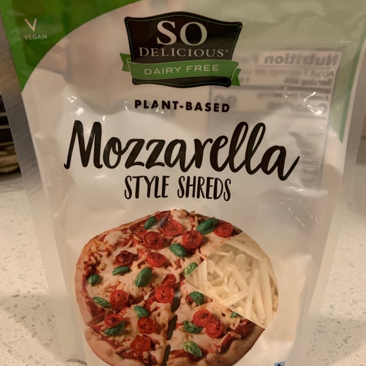 photo of So Delicious Dairy Free Mozzarella Flavored Shreds shared by @jodymcde on  19 Feb 2021 - review