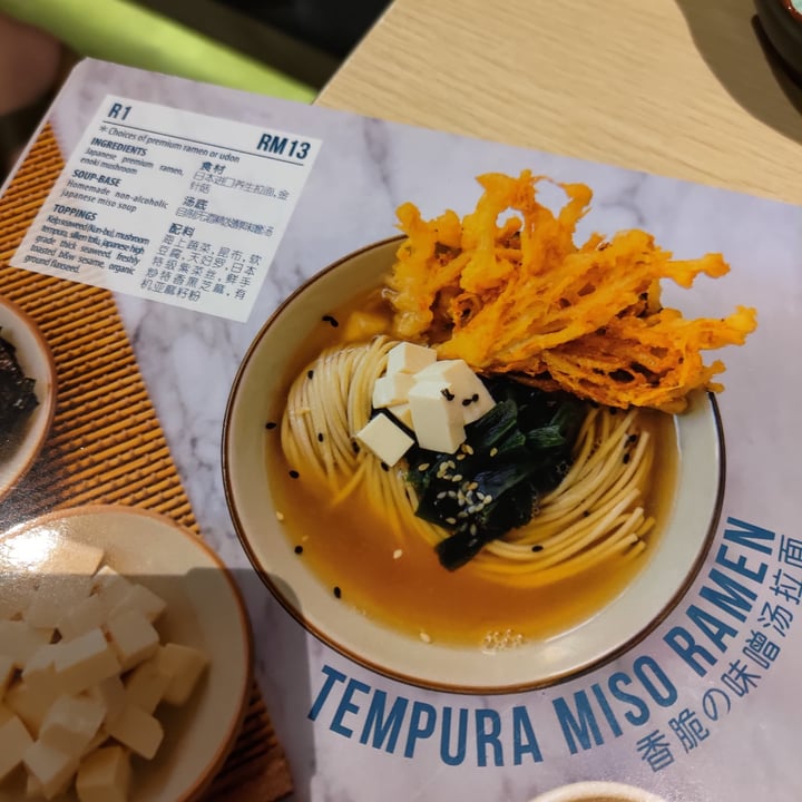 photo of Kusa Vegan - Bukit Bintang Tempura Miso Ramen shared by @stevenneoh on  30 Nov 2021 - review