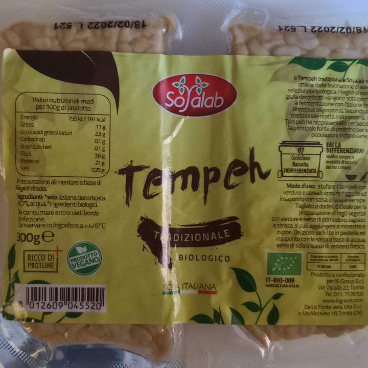 photo of Sojalab Tempeh shared by @acciuga on  08 Feb 2022 - review