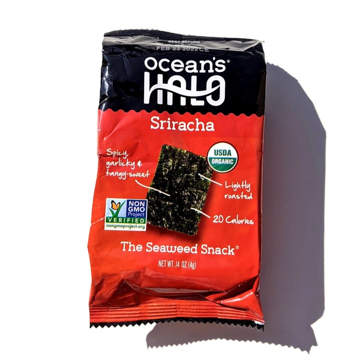 photo of Ocean's Halo Sriracha Seaweed Snack shared by @veggieassassin on  14 Oct 2021 - review