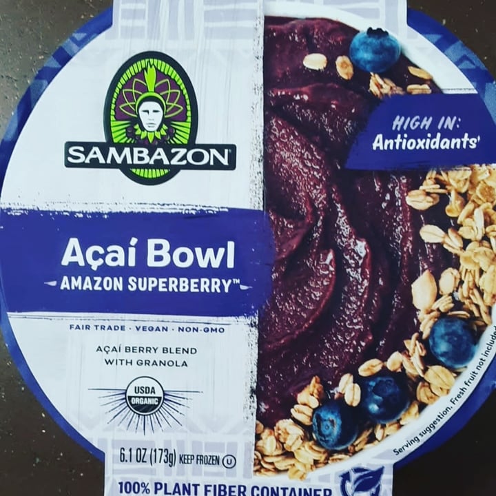 photo of Sambazon Amazon Superberry Açai Bowl shared by @veganbylucianabene on  01 May 2022 - review