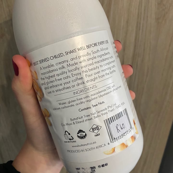 review photo of ButtaNutt Macadamia Milk Original shared by @ilizemarais on 21 Jul 2021 - review