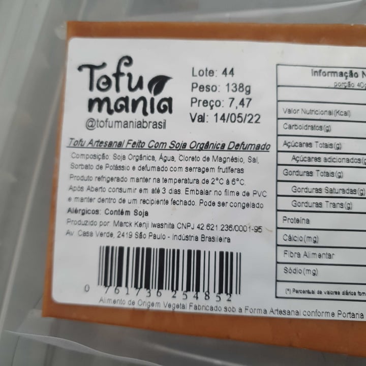 photo of Tofu Mania Tofu Defumado shared by @lillianglory on  09 May 2022 - review