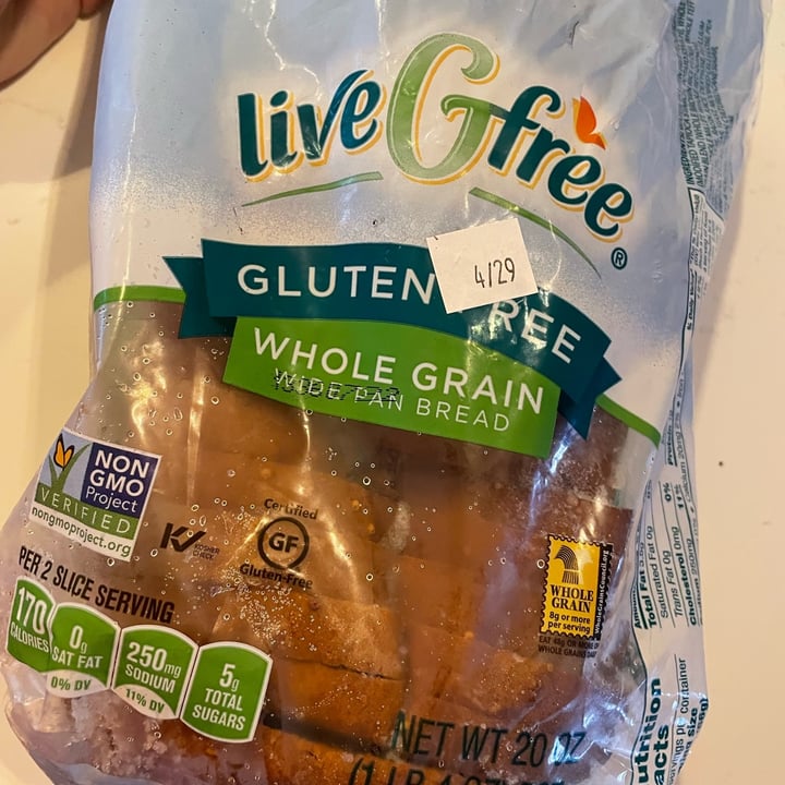 photo of live G free Gluten Free Wide Pan Whole Grain Bread shared by @kacy on  28 May 2022 - review
